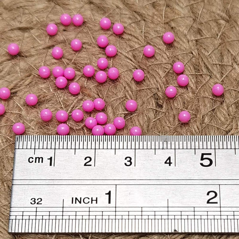 Chenkou Craft 3000PCS 1 Box 15 Colors Round Imitation Pearls Bead No Hole Solid Loose Beads Gem (Mix, 3mm) - Image 2